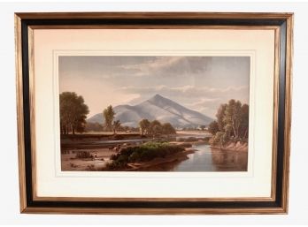 Benjamin Champney Signed Chromolithograph Dated 1870