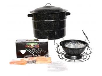 NEW! Granite Ware Enamel-on-Steel Canning Kit And Tool Items