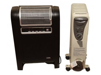 Lasko Moveable Ceramic Element Space Heater And Pelonis Oil Filled Radiator