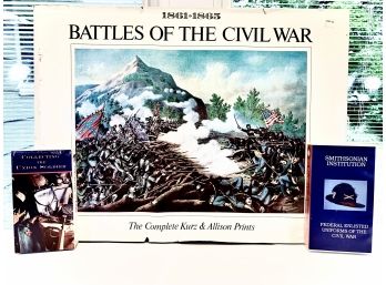 Civil War Book & Two VCR Civil War Tapes