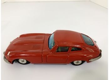 1960's Bandai Jaguar XKE Friction Tin Toy Made In Japan