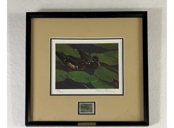 Nancy Howe 'Ducks Unlimited' US Stamp And Signed/Numbered Print