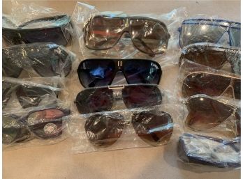 13 Pair Of Vintage Men's Sun Glasses - Never Used