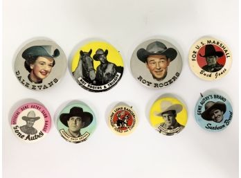 Collection Of 9 Western Star Pinbacks