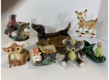 Group Of Vintage Figural Planters