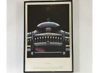 Vintage Signed Buick Eight Poster Titled Runnability