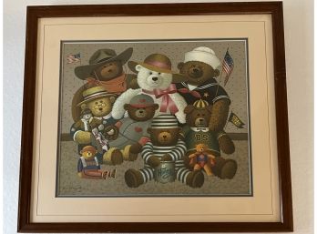 Charles Wysocki Pencil Signed Bear Print