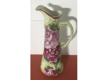 Antique Hand Painted Pitcher