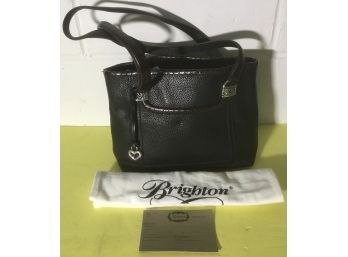 Authentic Brighton Brown Handbag W Dustbag, Card