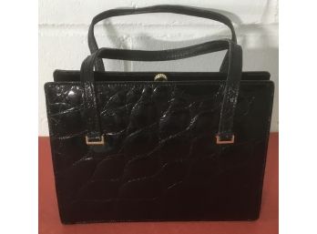 Antique Crocodile Handbag Made In France