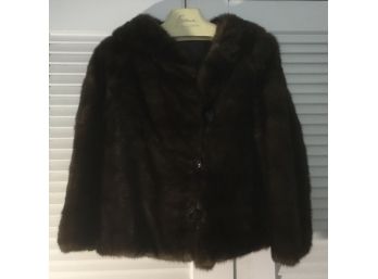 Vintage Brown Mink Jacket By Evans Furs