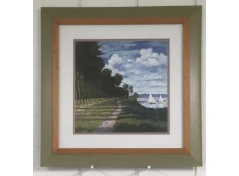 John Pittman Oil Framed Of Sailboats