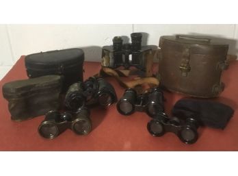 5 Antique Binoculars, Parisian Opera & Glass Co. LTD 1918