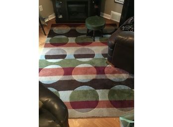 Colorful Mod Retro Area Rug 62 X 86