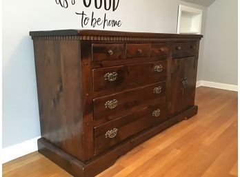 Vintage Pine Dresser - Lots Of Storage! 63.5W