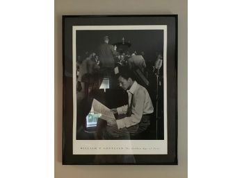 Frank Sinatra Reading Sheet Music, Framed Print