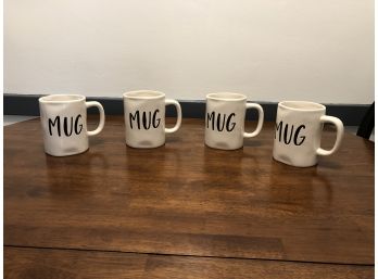 Farmhouse Decor - Set Of 4 Oversized Mugs