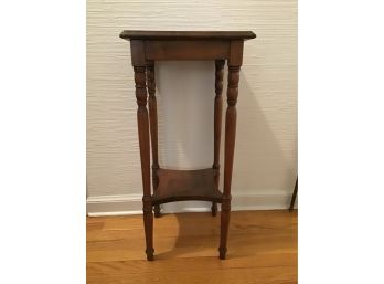 Vintage Oak Plant Stand