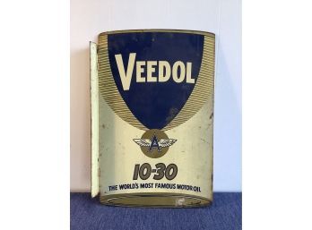 Very Early Veedol Oil Metal Sign #1