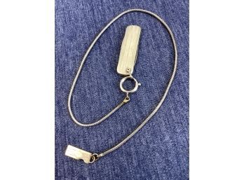 Sterling Pocket Knife On Chain