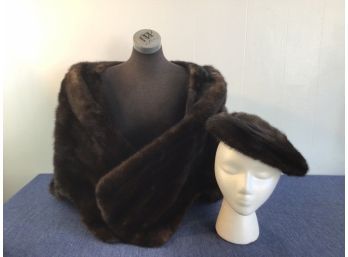 Furs By Gus Fur Hat And Scarf