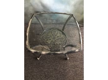 Black Iron Patio Table With Glass Top