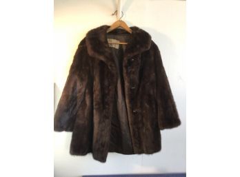 The Addis Co. Dark Brown Fur Coat