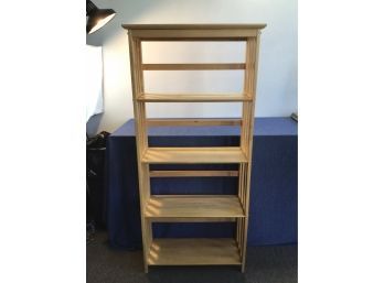 Light Wood Colored Book Shelf