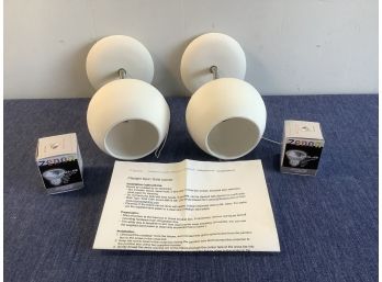 Claylight Spot/ Solid Sconce Pair Of Lights