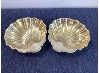 Gorham Sterling Silver Shell Dish Lot Of 2