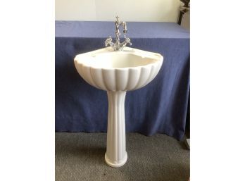 Cornered Porcelain Sink