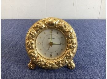 Small Round Seth Thomas Table Clock