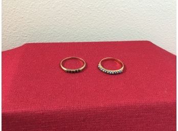 10K Gold Rings Lot Of 2 2.46g