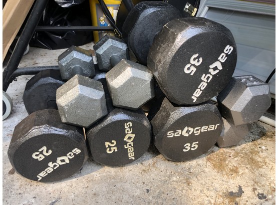 Four Pairs Of Dumbbells