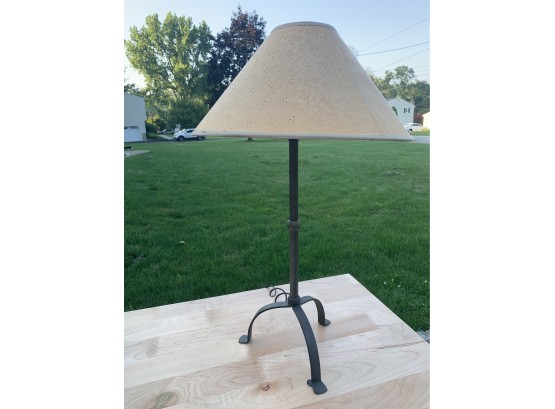 Three Leg Metal Lamp With Paper Shade