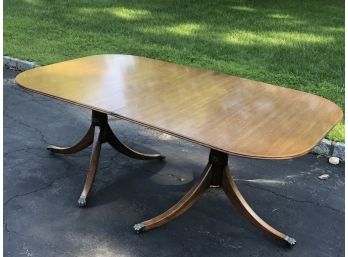 Antique Double Pedestal Table & 8 Chairs Purchased From CHRISTIE'S