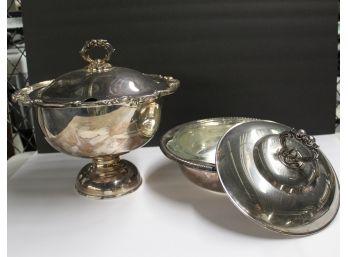 Ornate Silver-plated Pair