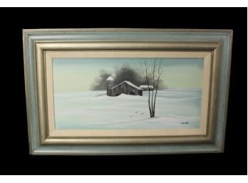 Vintage Signed Oil On Canvas, Winslow