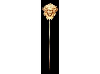 14K Godess Gold Pin