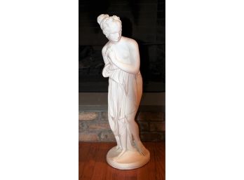 Beautiful Greek/Roman Woman Goddess Plaster/Ceramic 31' Statue
