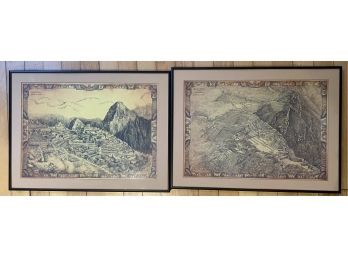 Two Framed Machu Picchu Prints