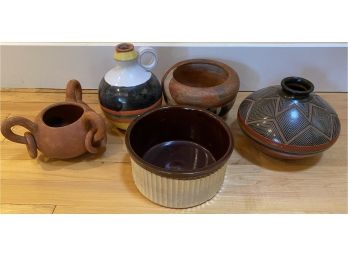 Five Piece Pottery Lot