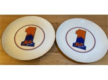 Two NY Mets Plates