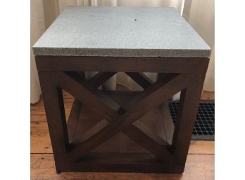 Stone Top Side Table