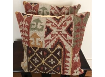 Pair Of Oriental Rug Pillows