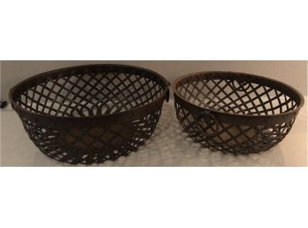 Two Metal Baskets