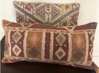 Pair Of Oriental Rug Pillows