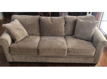 Tan Microfiber Sofa