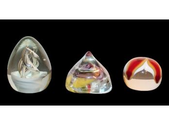 Very Cool Shaped Paperweight Trio