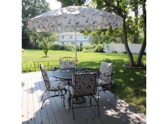 Gorgeous Patio Set With Cushions, Umbrella, Stand & Cover